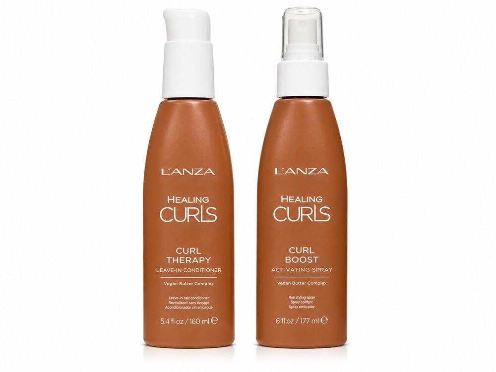 L’ANZA Healing Curls Curl Therapy 160ml & Curl Boost Spray 177ml Duo Set